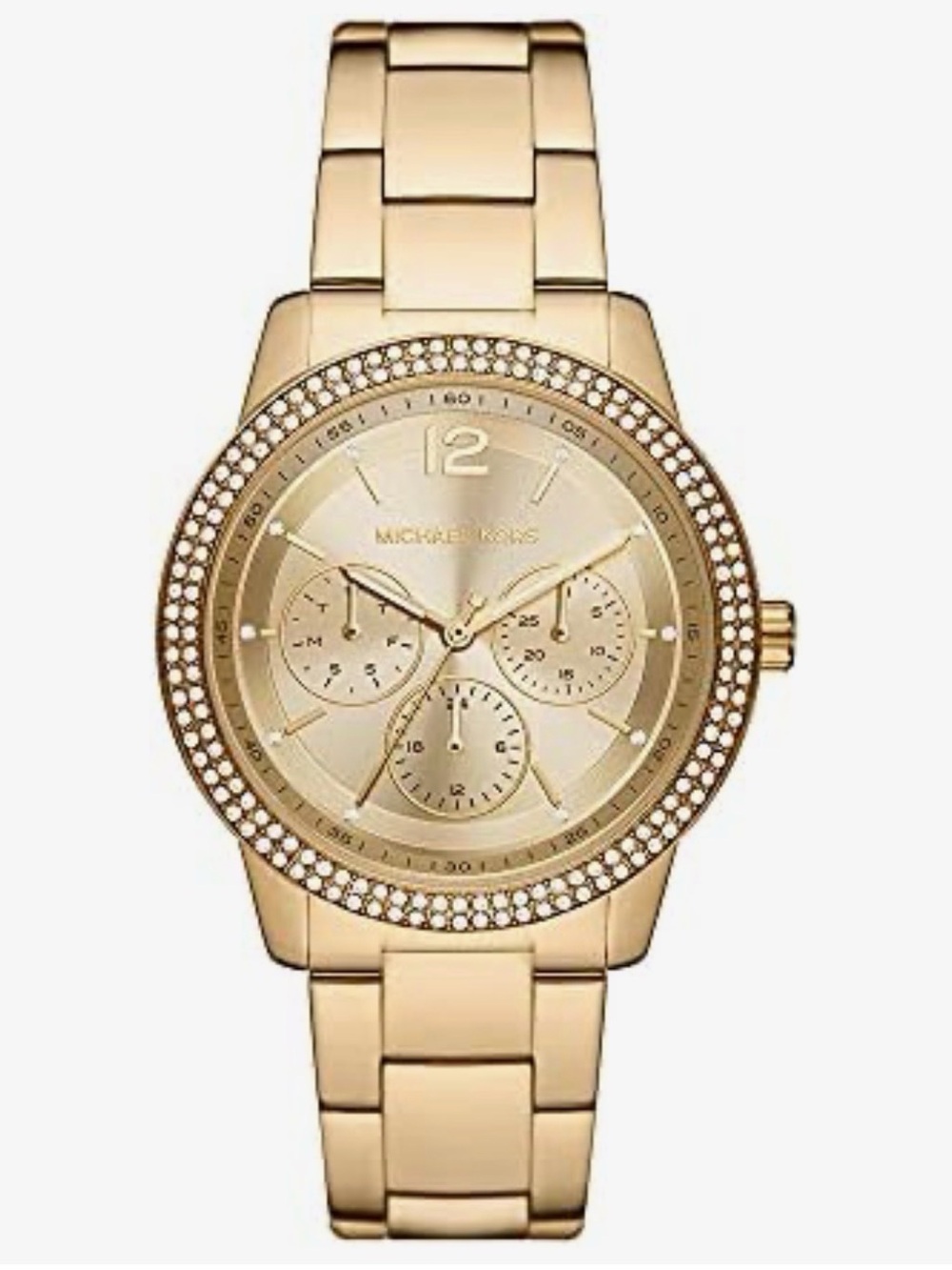 Michael Kors Tibby MK6927 Quartz Watch Stainless Steel Band Gold Chronograph